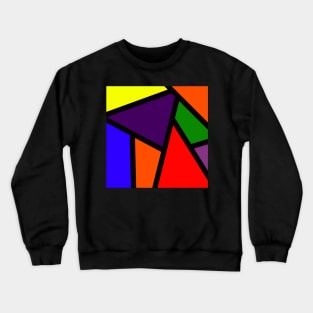 Rainbow Color Block Crewneck Sweatshirt